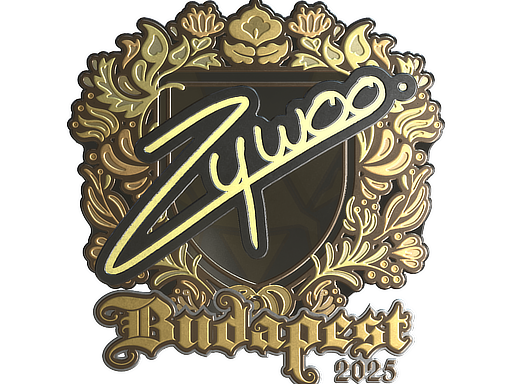 Buy CS2 sticker Sticker | ZywOo (Gold) | Budapest 2025 skin