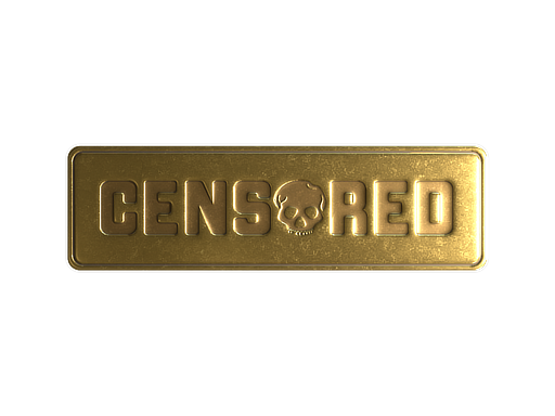 Buy CS2 sticker Sticker | Censored (Foil) skin