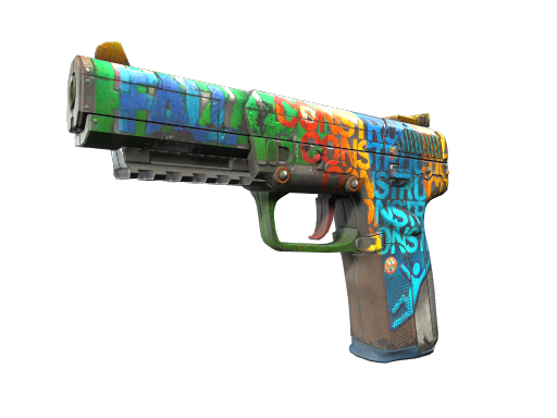 Buy CS2 pistol Souvenir Five-SeveN | Fall Hazard (Well-Worn) skin