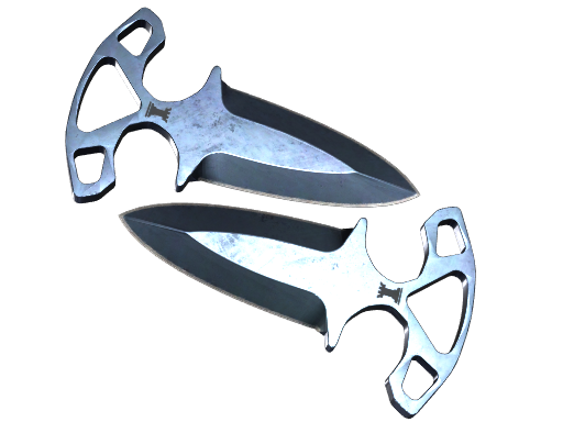 Buy CS2 knife ★ Shadow Daggers | Blue Steel (Well-Worn) skin