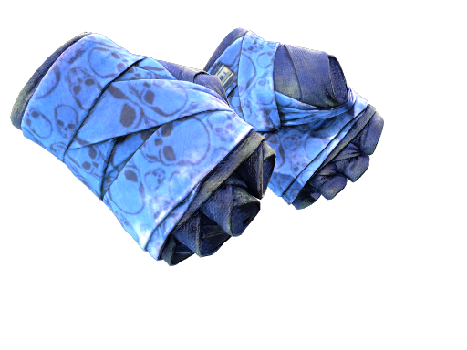 Buy CS2 gloves ★ Hand Wraps | Cobalt Skulls (Battle-Scarred) skin