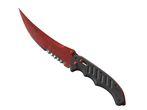 Buy CS2 knife ★ Flip Knife | Crimson Web (Minimal Wear) skin
