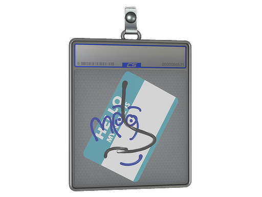 Buy CS2 charm Sticker Slab | Hello MP9 skin