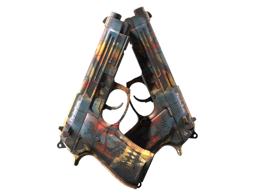 Buy CS2 pistol StatTrak™ Dual Berettas | Hideout (Minimal Wear) skin