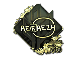 Buy CS2 sticker Sticker | refrezh (Gold) | Rio 2022 skin