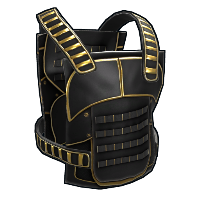 Buy Rust metal torso plate Black Gold Chestplate skin
