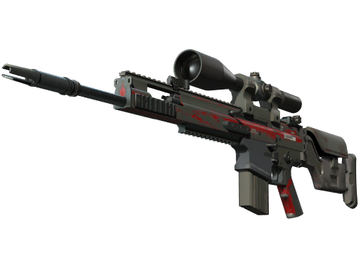 Buy CS2 sniper rifle StatTrak™ SCAR-20 | Crimson Web (Battle-Scarred) skin