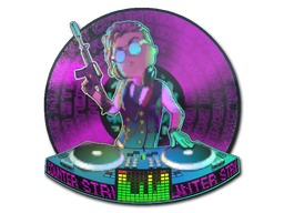 Buy CS2 sticker Sticker | DJ Safecracker (Lenticular) skin