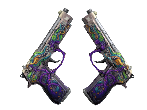 Buy CS2 pistol Dual Berettas | Flora Carnivora (Battle-Scarred) skin