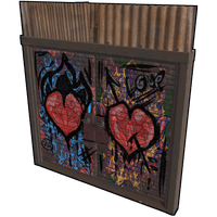 Buy Rust misc Graffiti Love Double Door skin