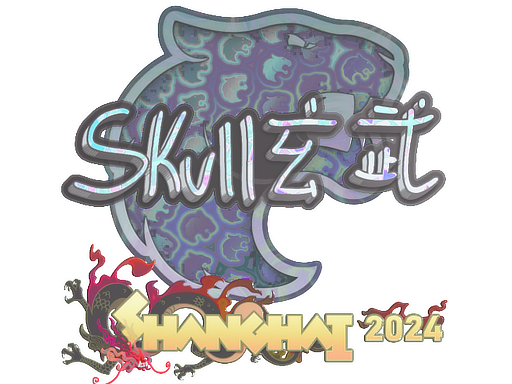 Buy CS2 sticker Sticker | skullz (Holo) | Shanghai 2024 skin