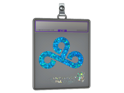 Buy CS2 charm Sticker Slab | Cloud9 (Glitter) | Antwerp 2022 skin