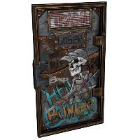 Buy Rust armored metal door HellBunker Door skin