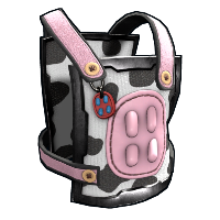 Buy Rust metal torso plate Cow Moo Flage Chestplate skin