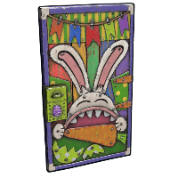 Buy Rust sheet metal door Happy Rabbit Door skin