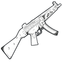 Buy Rust weapon Comics MP5 skin