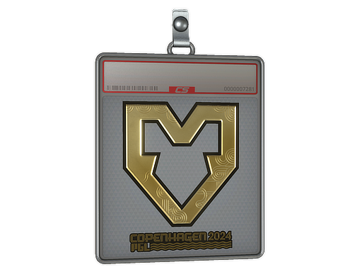 Buy CS2 charm Sticker Slab | MOUZ (Gold) | Copenhagen 2024 skin