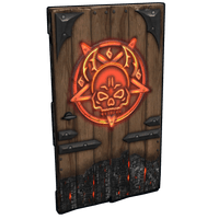 Buy Rust misc El Diablo Wooden Door skin