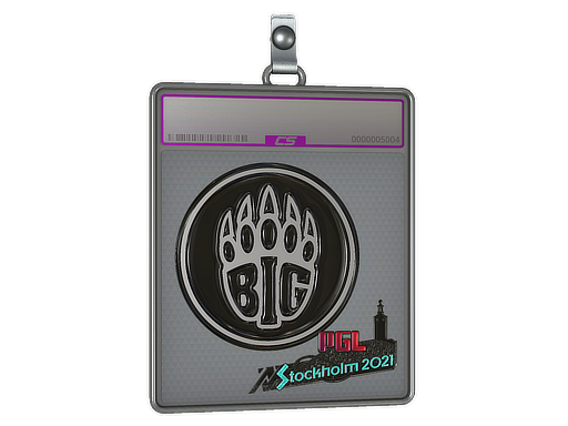 Buy CS2 charm Sticker Slab | BIG (Foil) | Stockholm 2021 skin