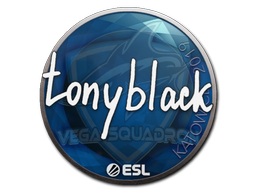 Buy CS2 sticker Sticker | tonyblack | Katowice 2019 skin