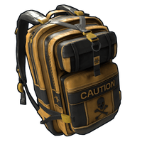 Buy Rust misc Caution Backpack skin
