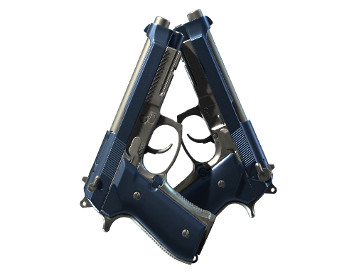 Buy CS2 pistol Souvenir Dual Berettas | Anodized Navy (Factory New) skin
