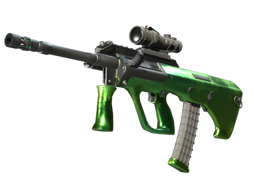 Buy CS2 rifle AUG | Carved Jade (Minimal Wear) skin