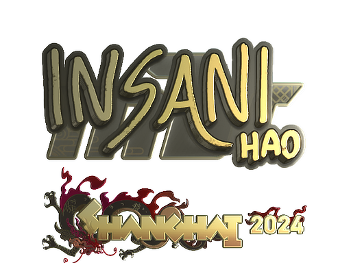 Buy CS2 sticker Sticker | insani (Gold) | Shanghai 2024 skin
