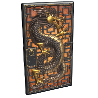Buy Rust sheet metal door Year of the Dragon Door skin