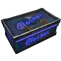Buy Rust large wooden box Neon Clothes Storage skin