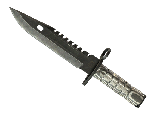 Buy CS2 knife ★ M9 Bayonet | Black Laminate (Battle-Scarred) skin