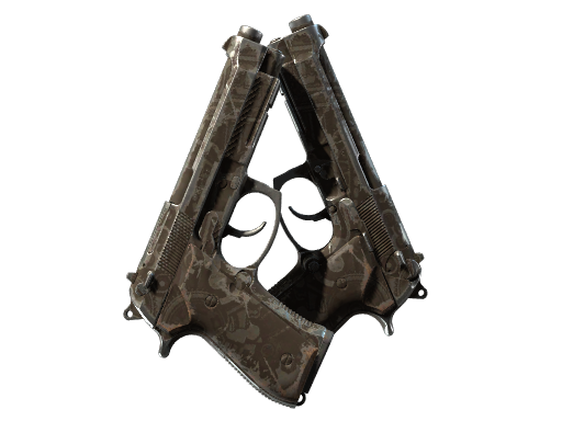 Buy CS2 pistol Dual Berettas | Oil Change (Well-Worn) skin