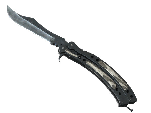 Buy CS2 knife ★ Butterfly Knife | Black Laminate (Factory New) skin