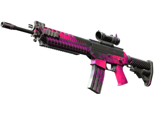 Buy CS2 rifle StatTrak™ SG 553 | Pulse (Well-Worn) skin