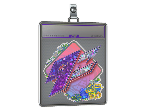 Buy CS2 charm Sticker Slab | 9z Team (Glitter) | Rio 2022 skin