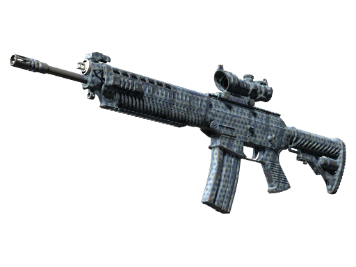 Buy CS2 rifle Souvenir SG 553 | Waves Perforated (Field-Tested) skin