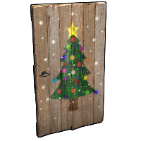 Buy Rust wooden door Christmas Tree Door skin