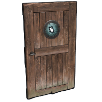 Buy Rust wooden door Porthole Door skin