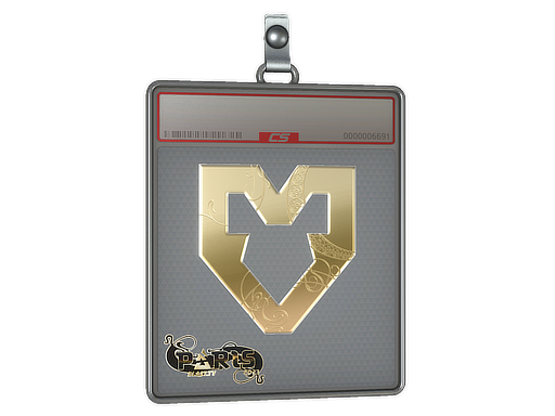 Buy CS2 charm Sticker Slab | MOUZ (Gold) | Paris 2023 skin