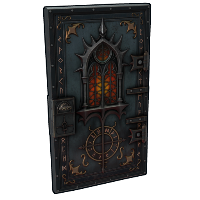 Buy Rust sheet metal door Gothic Veil Door skin