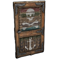 Buy Rust wooden door Pirate Wooden Door skin