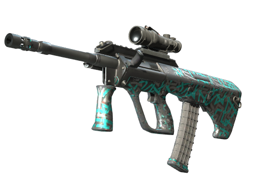 Buy CS2 rifle StatTrak™ AUG | Ricochet (Well-Worn) skin