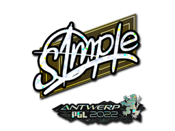 Buy CS2 sticker Sticker | s1mple (Glitter) | Antwerp 2022 skin