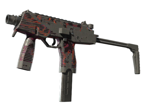 Buy CS2 smg MP9 | Ruby Poison Dart (Battle-Scarred) skin