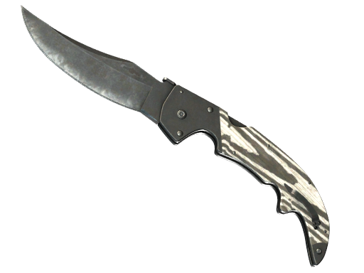 Buy CS2 knife ★ StatTrak™ Falchion Knife | Black Laminate (Well-Worn) skin