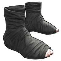 Buy Rust clothing Burlap Ninja Slippers skin