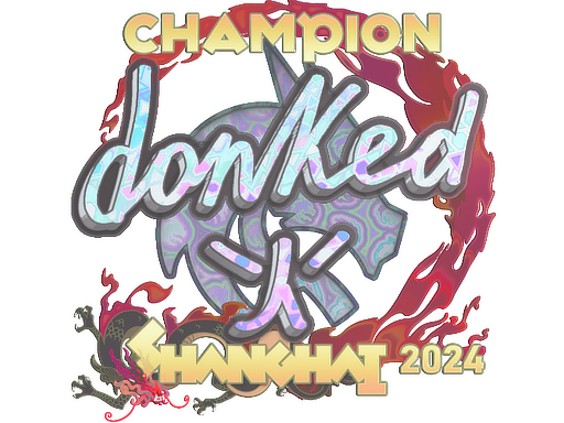 Buy CS2 sticker Sticker | donk (Holo, Champion) | Shanghai 2024 skin