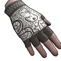 Buy Rust clothing Doodle Gloves skin