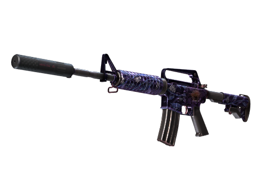 Buy CS2 rifle StatTrak™ M4A1-S | Black Lotus (Well-Worn) skin