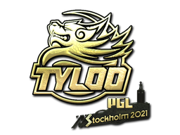 Buy CS2 sticker Sticker | Tyloo (Gold) | Stockholm 2021 skin